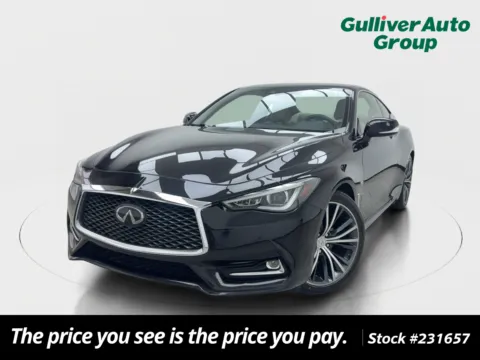 Black 2019 INFINITI Q60 3.0t LUXE for sale in Plano, TX