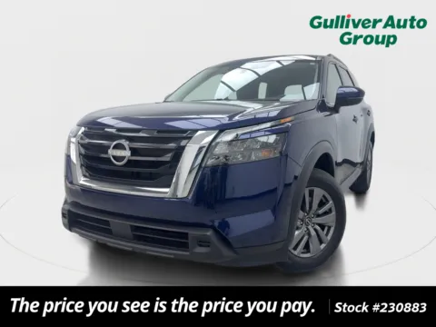 Blue 2025 Nissan Pathfinder SV for sale in Plano, TX