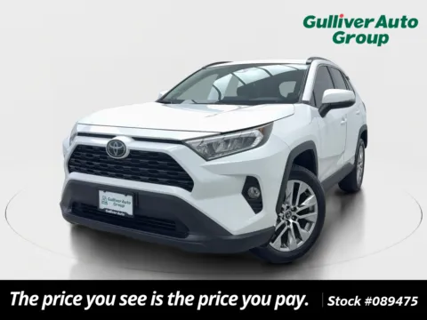 White 2020 Toyota RAV4 XLE Premium for sale in Plano, TX