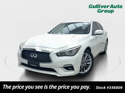 White 2018 INFINITI Q50 3.0t LUXE for sale in Plano, TX