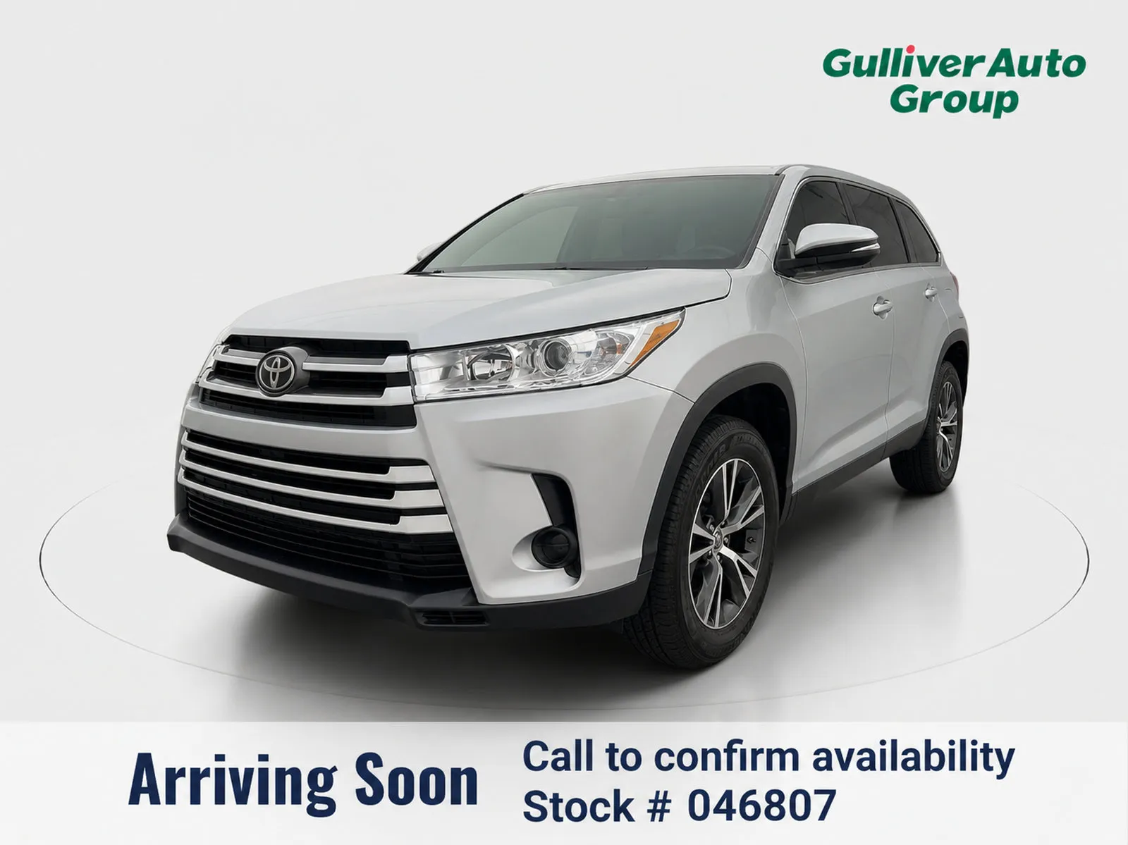 Silver 2019 Toyota Highlander LE for sale in Plano, TX