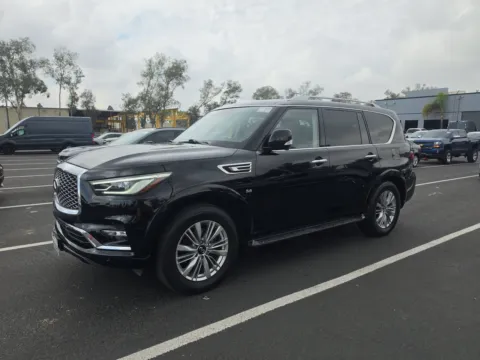 Black 2020 INFINITI QX80 LUXE for sale in Plano, TX