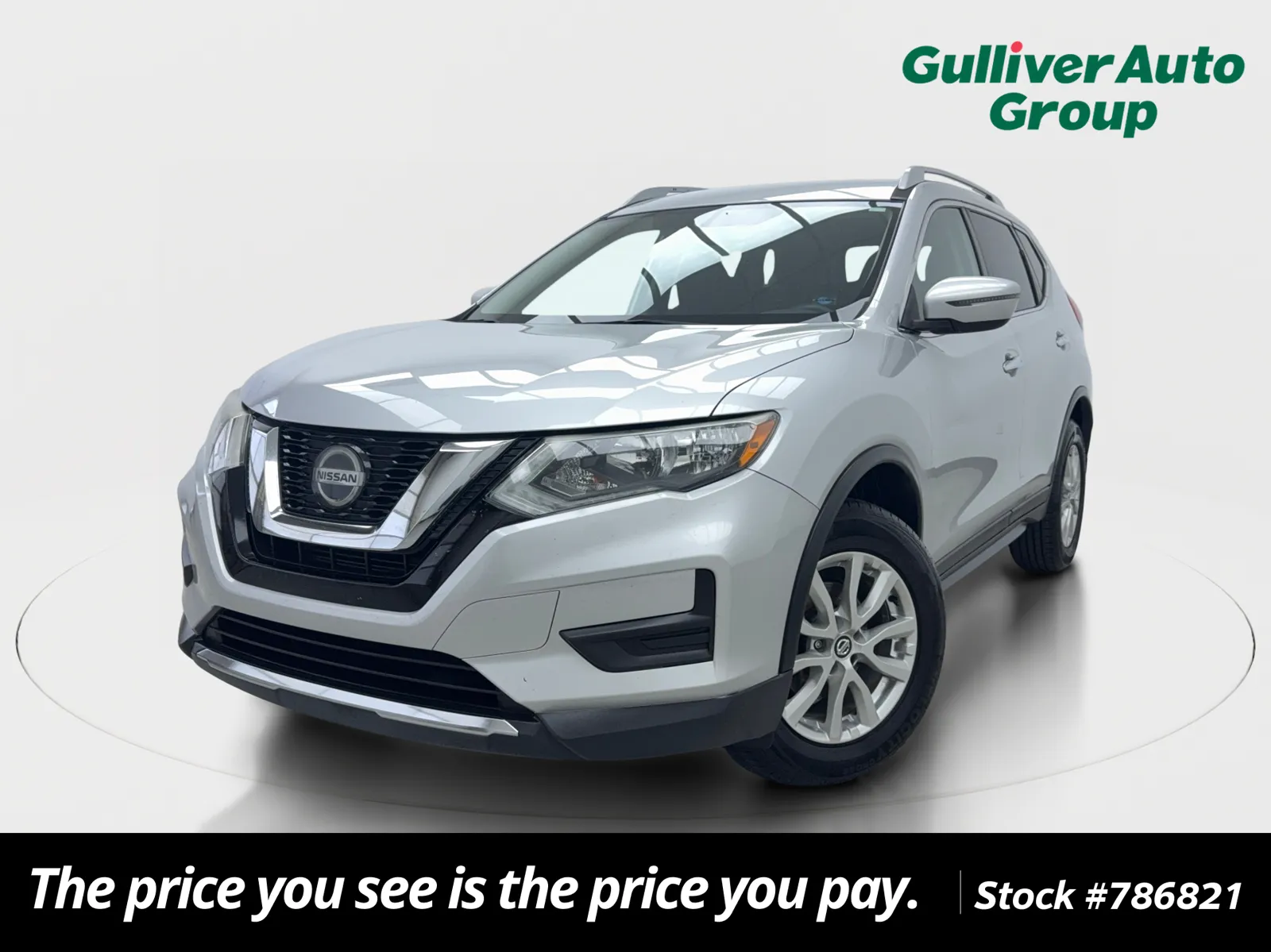 Silver 2018 Nissan Rogue SV for sale in Plano, TX