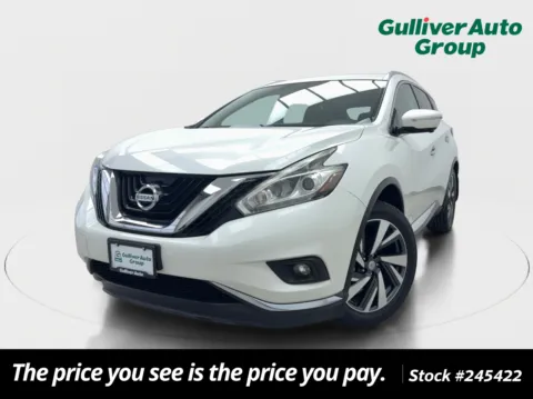 White 2015 Nissan Murano Platinum for sale in Plano, TX