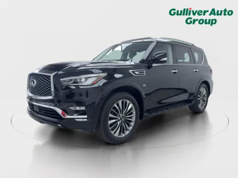 Photos of 2019 INFINITI QX80 LUXE for sale in Plano, TX at Gulliver Auto Group