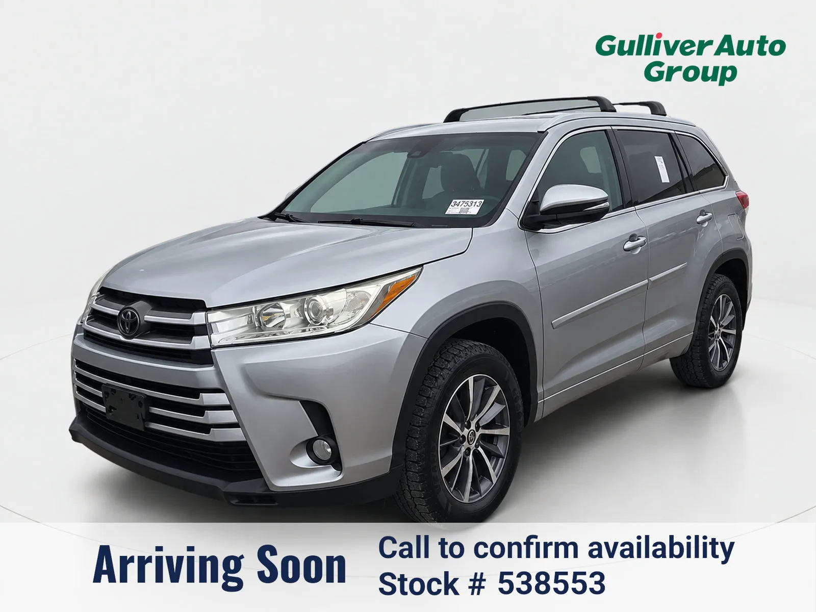 Silver 2018 Toyota Highlander XLE for sale in Plano, TX