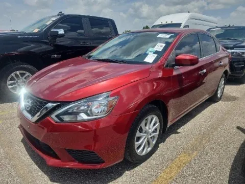 Red 2018 Nissan Sentra SV for sale in Plano, TX