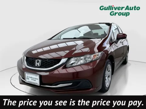 Red 2015 Honda Civic LX for sale in Plano, TX