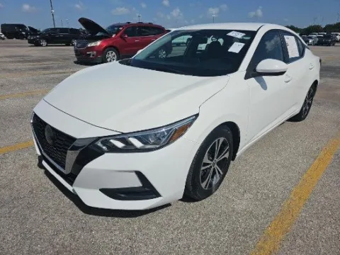 White 2021 Nissan Sentra SV for sale in Plano, TX
