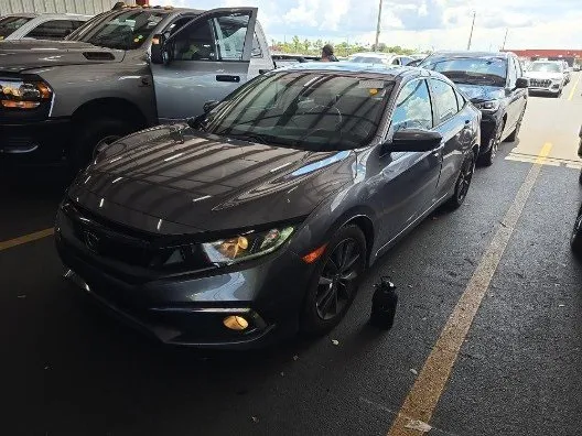 Gray 2019 Honda Civic EX-L for sale in Plano, TX