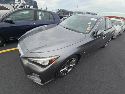 Gray 2019 INFINITI Q50 3.0t Signature Edition for sale in Plano, TX