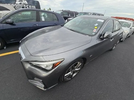Gray 2019 INFINITI Q50 3.0t Signature Edition for sale in Plano, TX