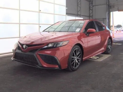 Red 2021 Toyota Camry SE for sale in Plano, TX