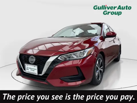 Red 2021 Nissan Sentra SV for sale in Plano, TX