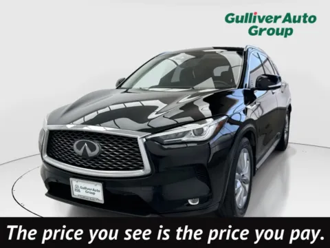 Black 2021 INFINITI QX50 ESSENTIAL for sale in Plano, TX
