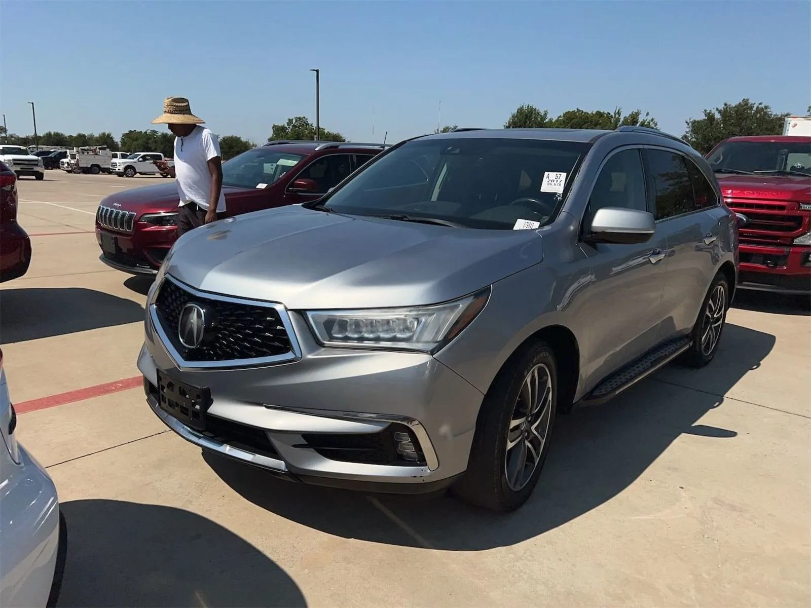 Silver 2017 Acura MDX 3.5L for sale in Plano, TX