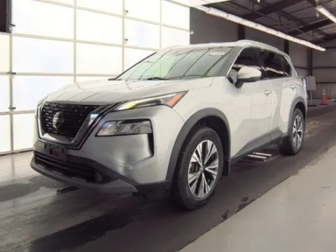 Silver 2021 Nissan Rogue SV for sale in Plano, TX