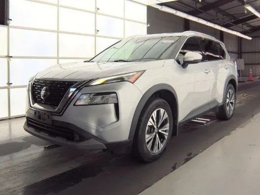 Silver 2021 Nissan Rogue SV for sale in Plano, TX