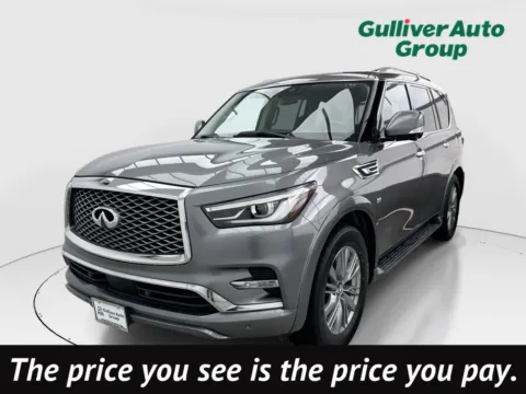 Gray 2020 INFINITI QX80 LUXE for sale in Plano, TX