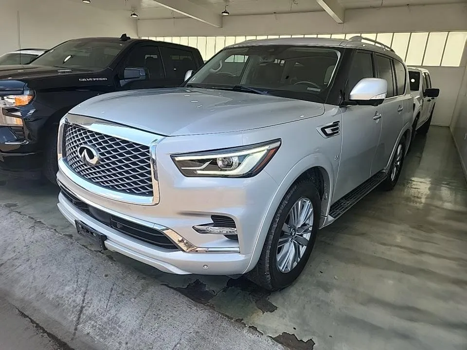 Silver 2020 INFINITI QX80 LUXE for sale in Plano, TX