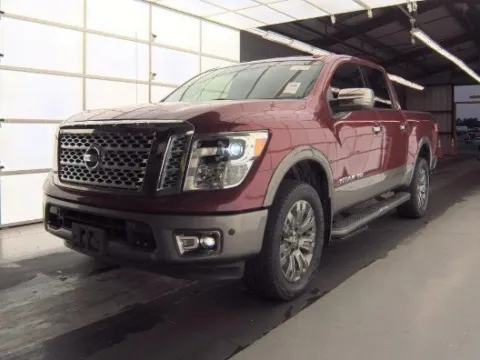 Red 2019 Nissan Titan Platinum Reserve for sale in Plano, TX