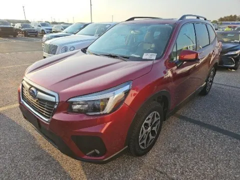 Red 2021 Subaru Forester Premium for sale in Plano, TX