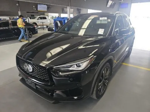 Black 2022 INFINITI QX50 LUXE for sale in Plano, TX