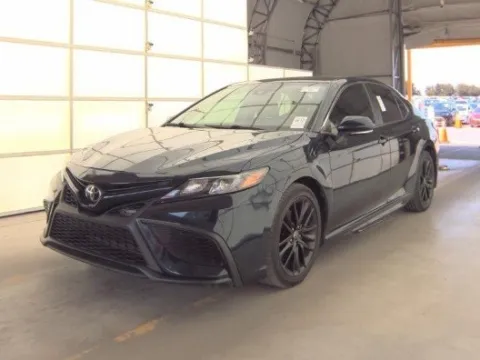 Blue 2021 Toyota Camry SE for sale in Plano, TX