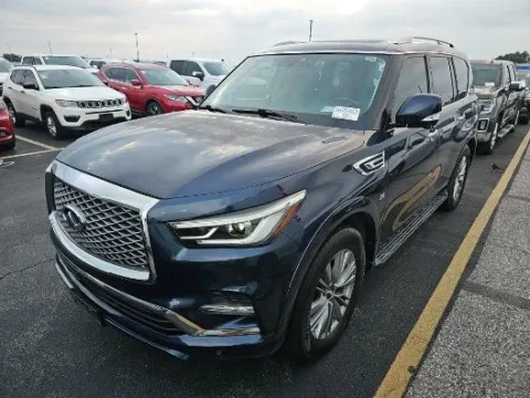 Blue 2019 INFINITI QX80 LUXE for sale in Plano, TX