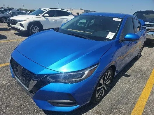Blue 2020 Nissan Sentra SV for sale in Plano, TX