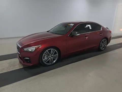 Red 2014 INFINITI Q50 Sport for sale in Plano, TX
