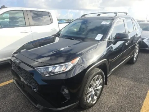 Black 2021 Toyota RAV4 XLE Premium for sale in Plano, TX