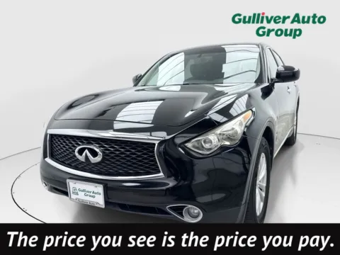 Black 2017 INFINITI QX70 for sale in Plano, TX