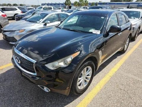 Black 2017 INFINITI QX70 for sale in Plano, TX
