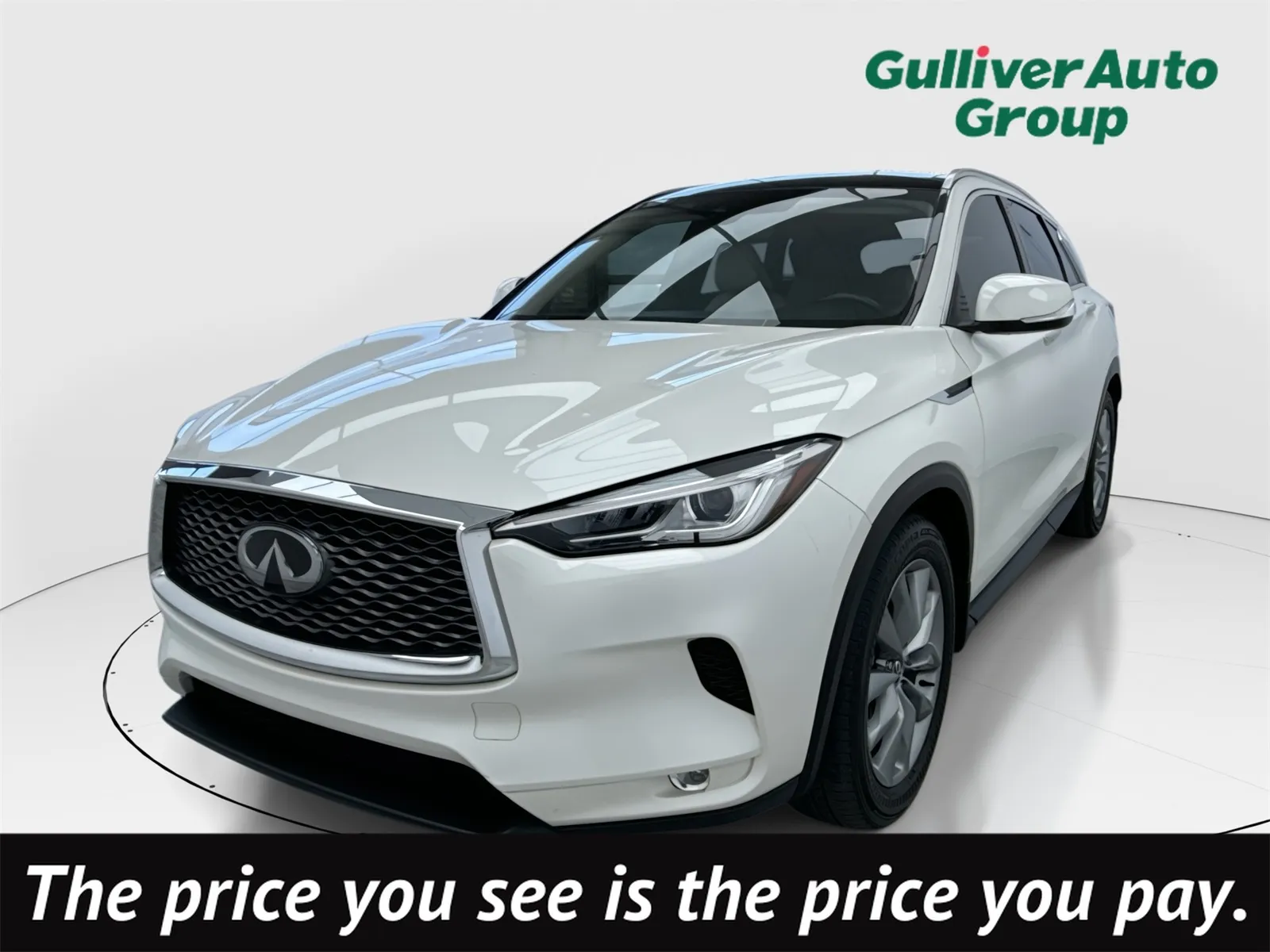 White 2021 INFINITI QX50 LUXE for sale in Plano, TX