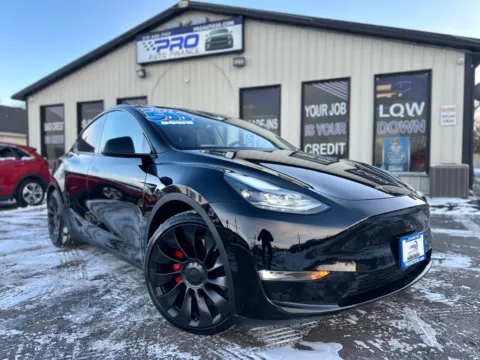 Black 2022 TESLA MODEL Y PERFORMANCE for sale in Crown Point, IN