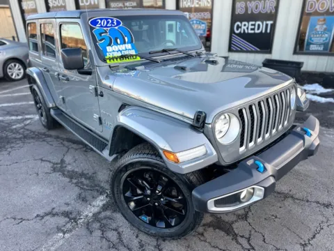 Photos of 2023 JEEP WRANGLER SAHARA 4XE for sale in Crown Point, IN at Pro Auto Finance
