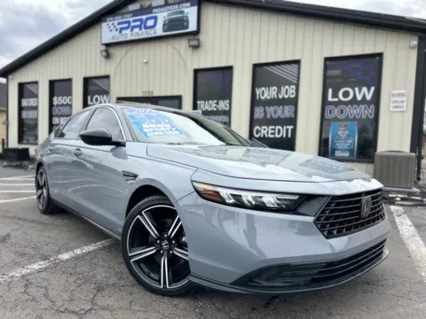 Gray 2023 HONDA ACCORD HYBRID SPORT for sale in Crown Point, IN