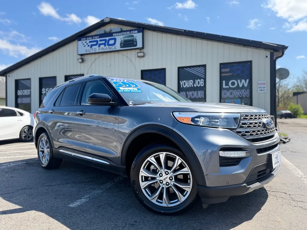 Gray 2024 FORD EXPLORER LIMITED for sale in Crown Point, IN