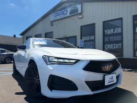 White 2022 ACURA TLX W/TECH for sale in Crown Point, IN