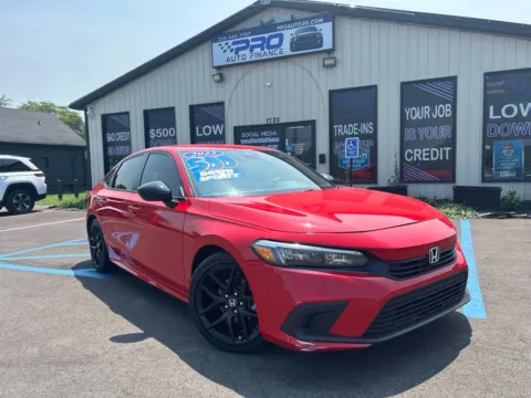 Red 2023 HONDA CIVIC SPORT for sale in Crown Point, IN