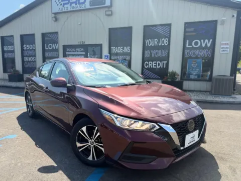 Red 2023 NISSAN SENTRA SV for sale in Crown Point, IN