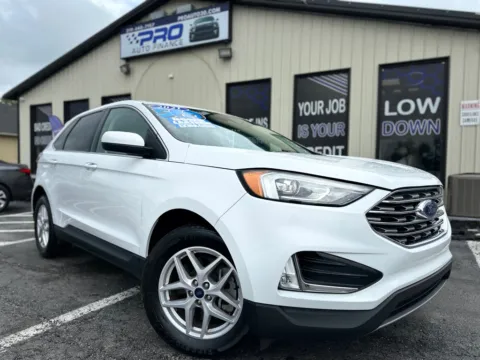 White 2021 FORD EDGE SEL for sale in Crown Point, IN