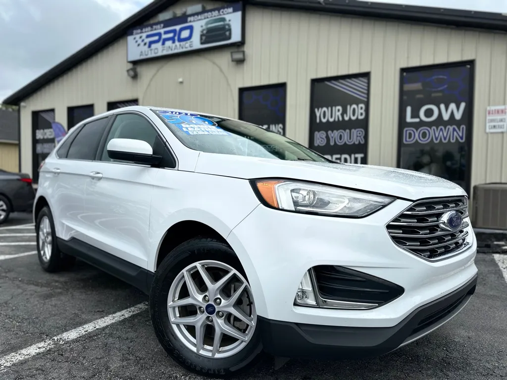White 2021 FORD EDGE SEL for sale in Crown Point, IN