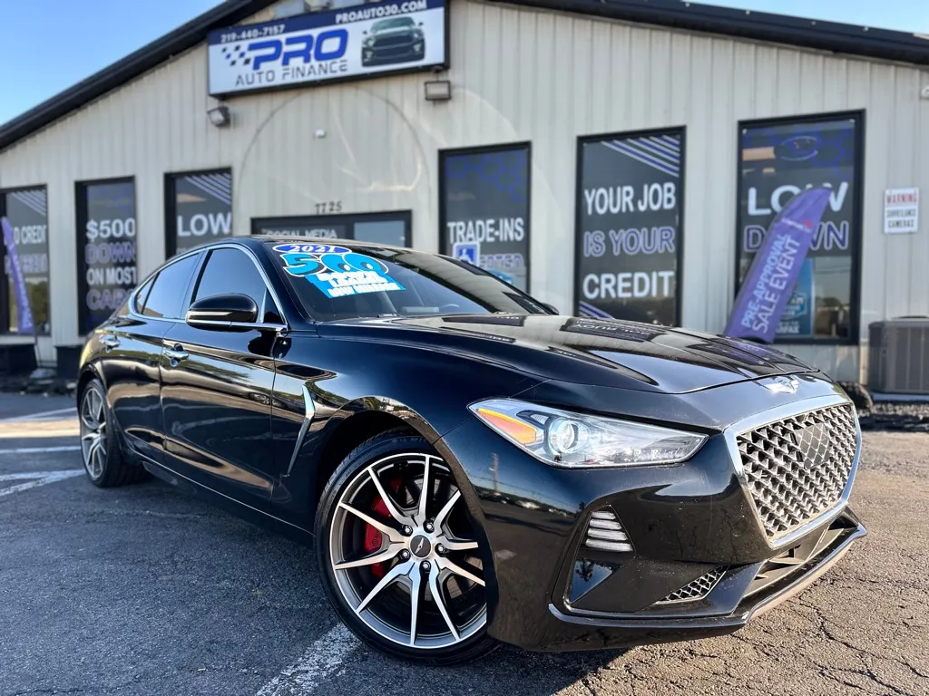 Black 2021 GENESIS G70 3.3T for sale in Crown Point, IN