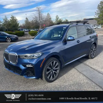 Blue 2019 BMW X7 xDrive50i Sport Utility 4D for sale in Roselle, IL