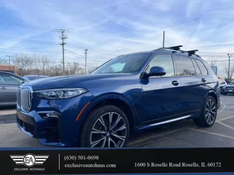Blue 2019 BMW X7 xDrive50i Sport Utility 4D for sale in Roselle, IL