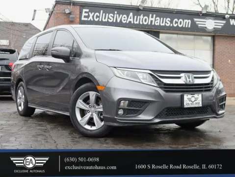 Gray 2019 Honda Odyssey EX-L w/Navigation & RES Minivan 4D for sale in Roselle, IL