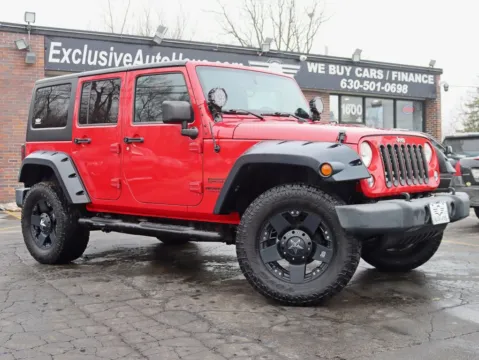 Photos of 2014 Jeep Wrangler Unlimited Sport S SUV 4D for sale in Roselle, IL at Exclusive Autohaus - Roselle