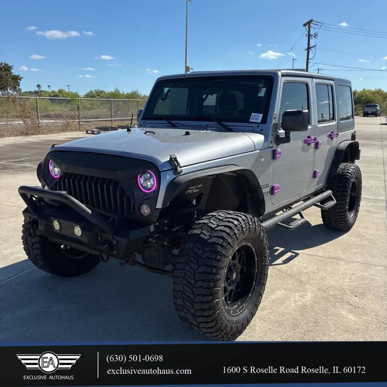 Silver 2016 Jeep Wrangler Unlimited Sport SUV 4D for sale in Roselle, IL